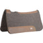 Cashel 3/4 inch Grey Felt Western Saddle Pad featuring durable brown leather wear leathers and a contoured spine for maximum comfort and protection. This high-quality 31" x 32" felt pad provides superior shock absorption and pressure relief for your horse during western riding or trail work. The classic grey felt is paired with reinforced leather accents and a Cashel logo, making it a stylish and functional horse tack essential for performance and everyday use.