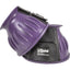 Cashel Heavy Duty Horse Bell Boots in vibrant purple, featuring a durable ribbed rubber exterior for impact absorption and hoof protection. These equestrian bell boots are equipped with a secure black double-locking hook-and-loop closure and a prominent Cashel logo. Designed to prevent overreaching injuries, this tough and stylish horse gear is perfect for training, performance, or turnout. Essential violet protective boots for every horse owner.