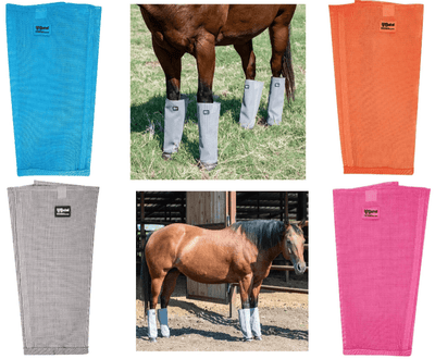 Cashel Equine Horse Fly Control Leg Guards 4 - Pack - Hooves and Paws