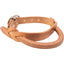 Cashel Night Latch crafted from premium light brown leather featuring a sturdy, rounded handle with white contrast stitching. This essential western equestrian safety accessory provides a secure handhold on the saddle for improved rider stability and control. Includes an adjustable silver-tone buckle for a custom fit on the pommel or swell. Durable and functional horse tack perfect for training, trail riding, or barrel racing.