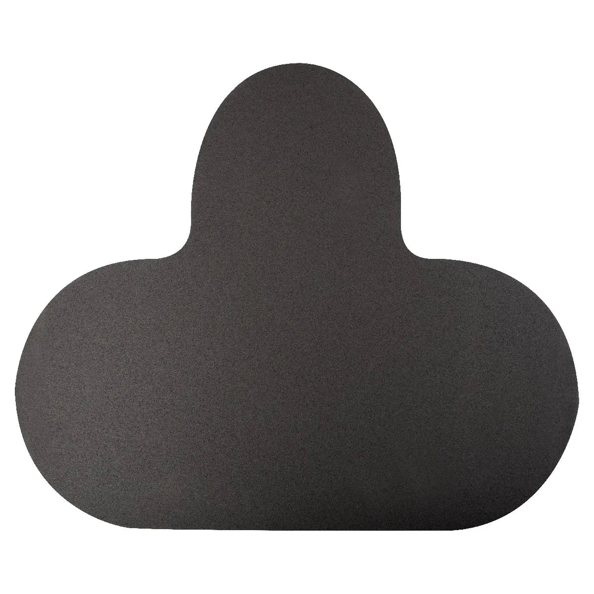 Cashel Race & Exercise Cushion Foam Saddle Pad in sleek black, size medium. This specialized equestrian gear features a unique three-lobed silhouette designed for maximum shock absorption during horse racing and training. Made from high-quality foam, it provides essential comfort and protection under exercise saddles. A must-have for racehorse owners and riders looking for durable, high-performance equestrian equipment for their daily training routine.