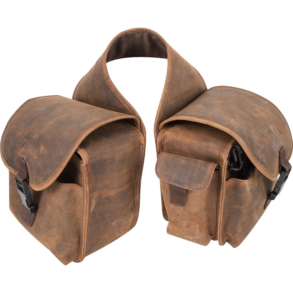 Cashel Rear Saddle Bag - Distressed Leather Premium Western Trail Gear for Long Rides