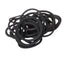 Cashel Rubber Braiding Bands in black, featuring a tangle-resistant design for professional horse mane and tail braiding. This 800-count pack of durable black elastic bands is perfect for equestrian show grooming and everyday styling. High-quality, snag-free rubber ensures a secure hold without breaking, making these essential hair accessories for horse owners and braiders seeking long-lasting performance.