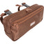 Compact Cashel Small Pommel Bag in rich brown durable nylon, designed for organized trail riding. This equestrian saddle bag features two zippered compartments with easy-pull tabs and adjustable straps with heavy-duty buckles for a secure fit on your horse's saddle. A must-have western riding accessory for carrying essentials like your phone, keys, and snacks while out on the trail.