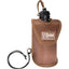 Cashel Water Bottle Holder for Saddle in brown nylon, featuring an insulated pouch to keep drinks cool during trail rides. This equestrian hydration accessory includes a black water bottle, a sturdy top attachment loop, and a bottom tie-down cord for a secure fit on any horse saddle. Perfect for western or endurance riding gear, the Cashel logo patch highlights quality and durability for on-the-go hydration.