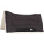 Cashel Work Pad for Kid Saddles, 23" x 24", featuring a sleek black outer shell and plush white fleece lining. This contoured western saddle pad includes reinforced black wear leathers for long-lasting durability and a branded Cashel logo. Designed for comfort and shock absorption, it’s the ideal youth equestrian gear for ponies and small horses, ensuring a secure and cushioned fit under the saddle.