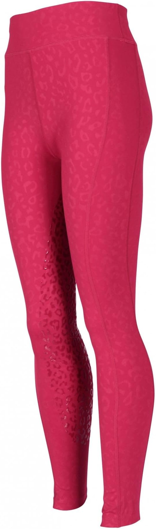 Shires Aubrion Leopard Print Non-Stop Tights - Young Rider