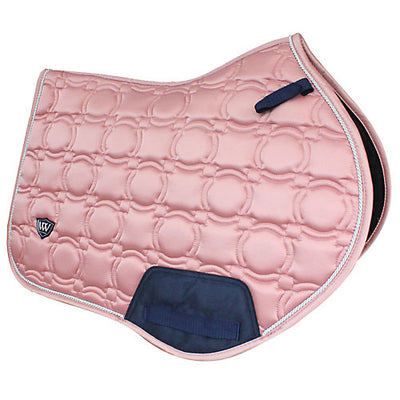 Toklat Woof Wear Vision Close Contact English Saddle Pad - Full Size - Anatomical High-Wither Satin Pad