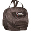 Classic Black Rope Bag for equestrian use, featuring a durable nylon design with the "Classic" logo on a front flap pocket. This versatile horse gear bag includes a side mesh pouch, sturdy top handles with a buckle closure, and an adjustable padded shoulder strap for easy transport. Perfect for organizing ropes, lariats, and riding accessories, this professional gear bag from Hooves & Paws is a must-have for rodeo and equestrian enthusiasts.