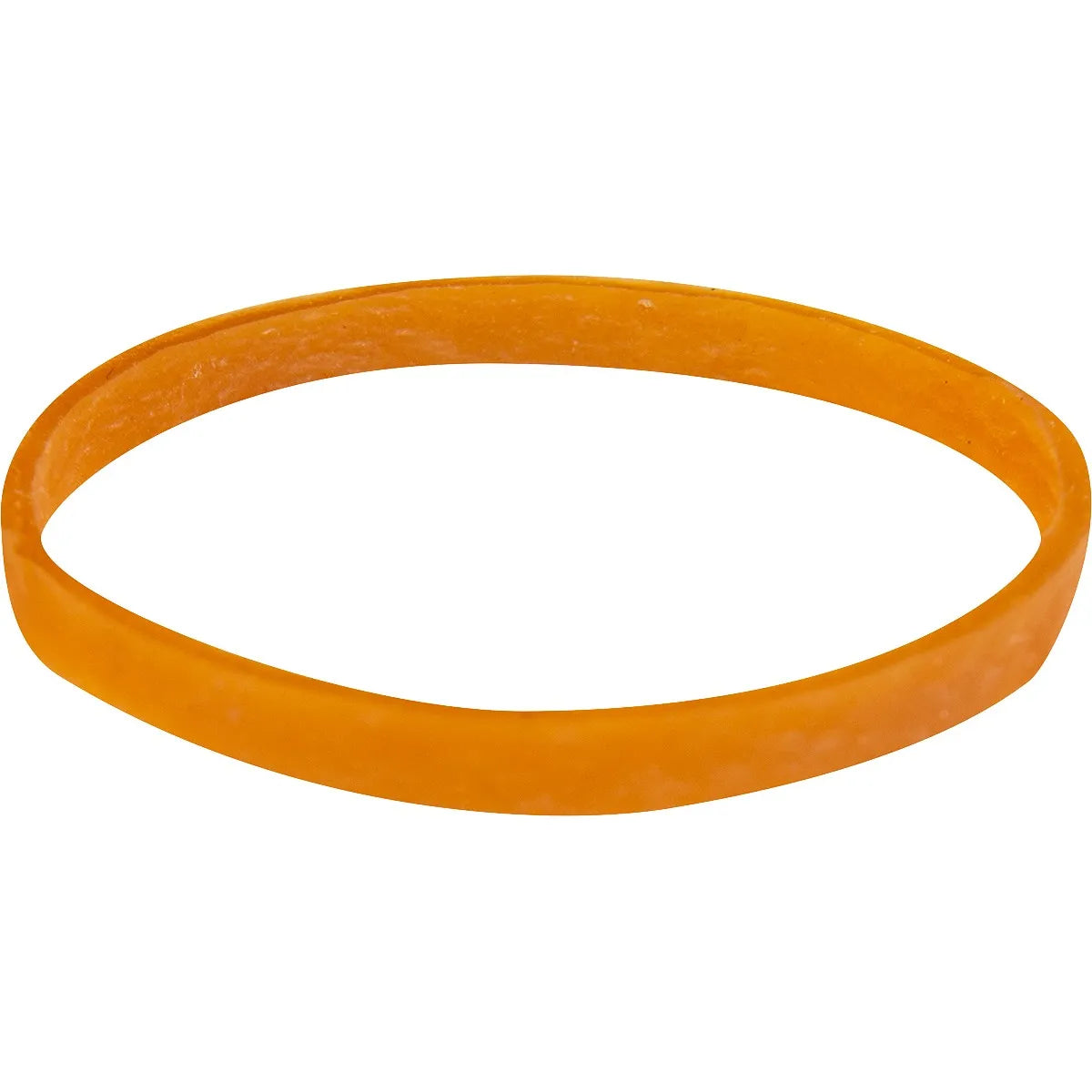 Classic Equine orange tail rubber band from a 50 pack, designed for professional horse grooming. This durable, stretchable elastic band is perfect for mane braiding, tail banding, and horse show prep. The natural amber color and textured surface ensure a secure, slip-free hold, making it an essential accessory for equestrians seeking neat and professional-looking results for their horses.