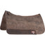 Classic Equine 3/4" Alpaca Felt Contoured Western Saddle Pad in natural brown. This premium horse pad features moisture-wicking alpaca wool felt for superior shock absorption and comfort. Detailed with durable dark brown leather wear leathers along the sides and spine, it offers a contoured fit to follow the horse’s topline. Ideal for western performance, ranch work, or daily riding. Durable, breathable, and designed for ultimate equine protection.