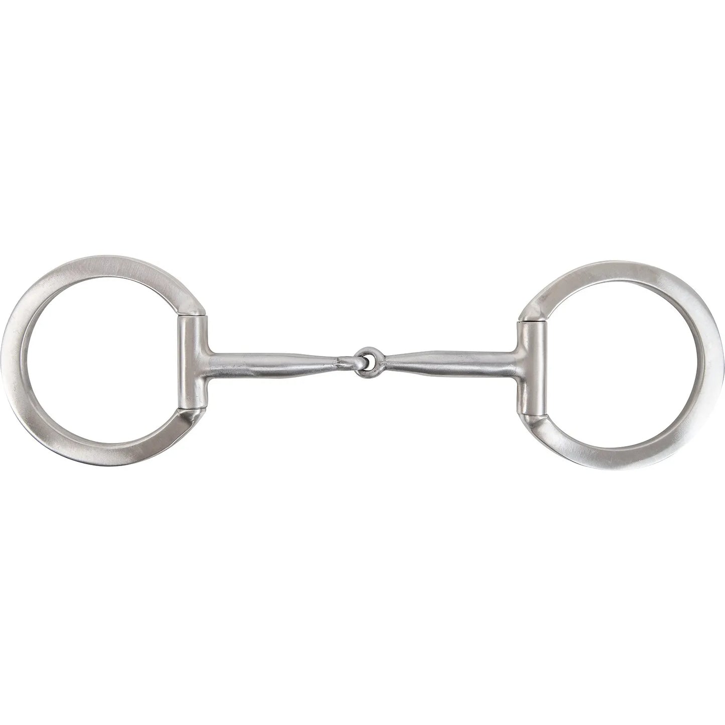 Classic Equine silver D-Ring horse bit featuring a smooth, single-jointed mouthpiece for gentle communication. Crafted from durable stainless steel, this classic snaffle bit provides stability and comfort, making it a must-have piece of horse tack for training and everyday riding.