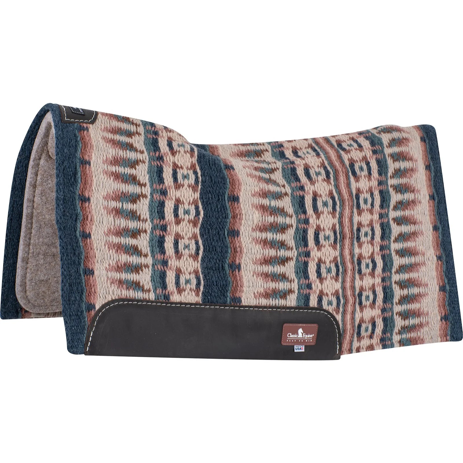 Classic Equine ESP Contour Blanket Top Pad - Orthopedic Wool Felt Performance Western Saddle Pad
