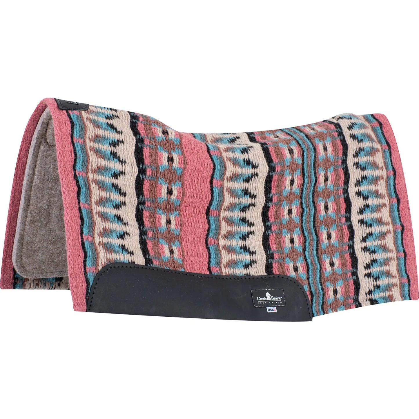 Classic Equine ESP Contour Blanket Top Pad - Orthopedic Wool Felt Performance Western Saddle Pad