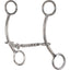 Classic Equine Goosetree western shank bit with a single-jointed twisted wire mouthpiece for refined horse control. This polished silver stainless steel bit features signature curved shanks and a four-ring design for secure headstall and rein attachment. Ideal for barrel racing and performance training, this high-quality horse bit enhances communication and responsiveness for competitive riders.