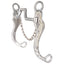 Classic Equine Graduate Shank Roping Bit with Hinge Cheek and Swivel Port