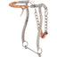 Classic Equine Hackamore featuring durable stainless steel shanks and a soft, tan leather-wrapped noseband for refined control and comfort. This bitless western bridle includes a metal curb chain with a copper roller to encourage relaxation and salivation. Designed for high-performance horse training and communication, this premium horse tack offers a professional look and feel for riders seeking an effective alternative to a traditional bit.