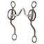 Classic Equine Joe Beaver Bit featuring a silver high port mouthpiece and dark brown steel S-curved shanks with decorative brass dots. This professional-grade western curb bit is designed for horse training and performance, offering enhanced control and responsiveness. Ideal for competitive roping and western riding, the bit combines a classic aesthetic with advanced leverage for precision handling.