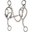 Classic Equine Les Vogt Barrel Bit in polished stainless steel with 7.75-inch shanks. Designed for smooth control and collection, this performance bit features teardrop swivel cheeks and a jointed mouthpiece to enhance communication. Ideal for barrel racing and horse training, it includes a durable curb chain. High-quality equestrian hardware for competitive riders seeking precision and balance in the arena.