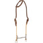 Classic Equine Loomis Gag Bit & Headstall Set for horse training and performance. This professional western tack set features a dark brown leather single ear headstall with white contrast stitching and silver hardware. The Loomis gag bit includes tan rope cheek pieces and a twisted wire mouthpiece, providing precise communication and leverage. Perfect for schooling or competition, this high-quality training bit set is essential for any western rider's tack collection.