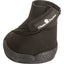 Classic Equine Medicine Hoof Boot in black, a durable horse hoof protector designed for injury recovery and medical treatments. It features a heavy-duty honeycomb textured rubber sole for traction, a secure front zipper closure, and a wide Velcro ankle strap with the white brand logo for a snug fit. This tall hoof boot provides superior protection and comfort for equine care, soaking, and therapy.