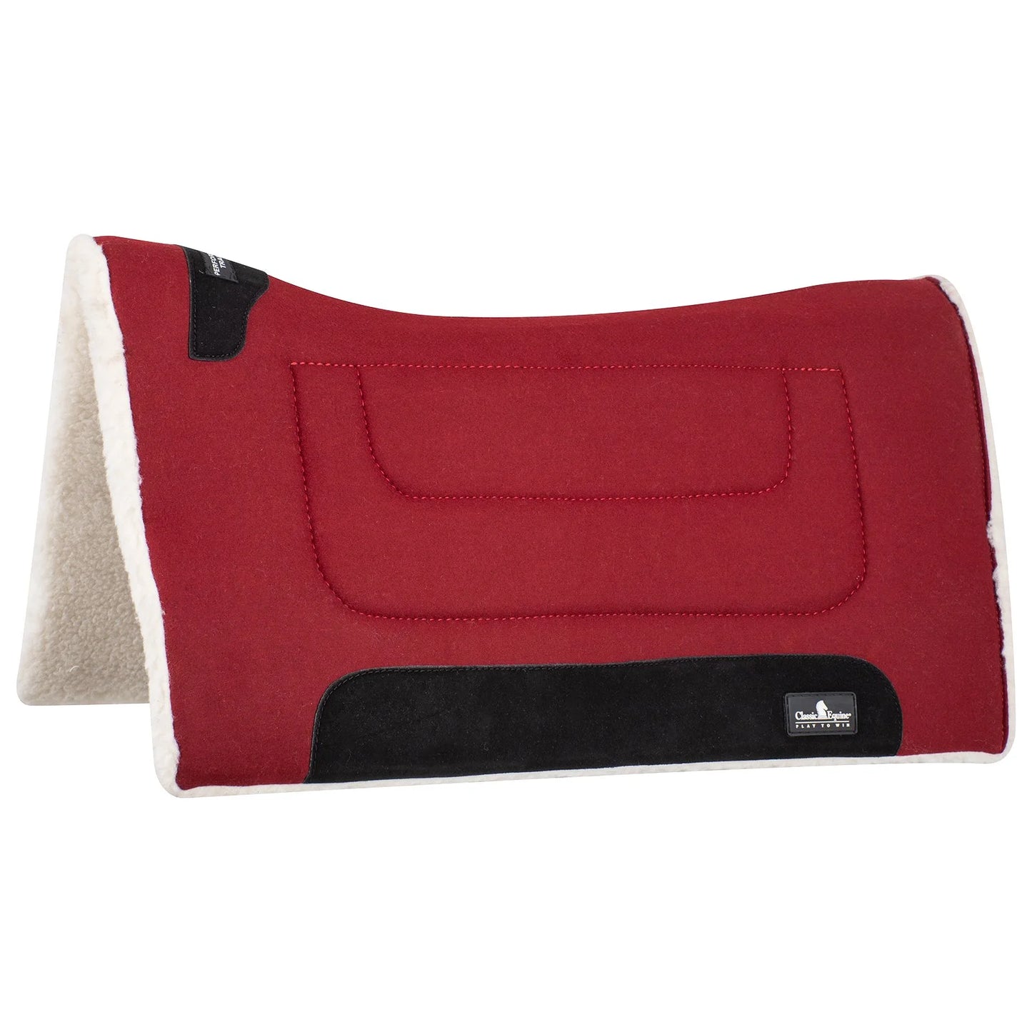 Classic Equine Performance Trainer Saddle Pad - Durable Felt Top for Contoured Fit and Daily Training