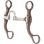Classic Equine Rasp Performance Series Straight Shank Bit featuring an antique finish with a unique rasp texture on the cheeks. This western horse bit includes a 5 1/8" stainless steel mouthpiece with a U-shaped port for tongue relief and swivel shanks for independent action. Ideal for performance horses needing gentle control and improved collection, this high-quality tackle is a stylish choice for barrel racing, roping, or western training.