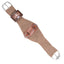 Classic Equine Roper Cinch featuring a premium 100% mohair cord design in natural tan. This high-quality western cinch includes heavy-duty stainless steel roller buckles and a leather center with D-rings for secure attachments. The wide roper-style design ensures maximum comfort and pressure distribution for your horse during roping or ranch work. Made in the USA, this durable horse girth combines professional performance with a classic western aesthetic.