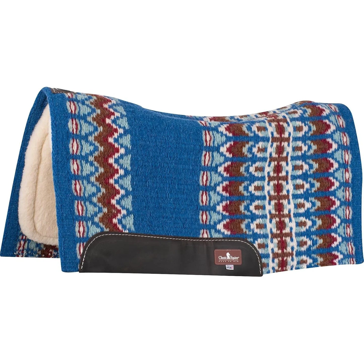 Classic Equine SensorFlex Western Blanket Top Contour Saddle Pad - 1-inch Fleece Bottom