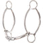 Classic Equine Simplicity Bit in polished stainless steel, ideal for horse training and barrel racing. This gentle control bit features a three-piece jointed mouthpiece to enhance communication and comfort. Large oval cheek rings with dedicated rein and headstall loops provide mild leverage and balance. High-quality equestrian equipment perfect for western riders seeking a subtle feel and effective response from their performance horse.