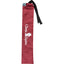 Classic Equine Slick Tail Bag in deep red, designed for superior horse tail protection. This long, smooth bag features black fabric ties at the top for a secure hold and is crafted from snag-resistant material to keep tails clean, healthy, and tangle-free. Displaying the white Classic Equine logo and horse head graphic, it's a must-have equestrian accessory for show prep or daily grooming to prevent hair breakage.