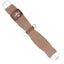 Classic Equine Straight Cinch in a natural brown mohair-style cord, featuring heavy-duty stainless steel buckles and center D-rings. Designed for maximum comfort and durability, this premium western horse cinch includes a leather brand patch and a Made in USA tag. Ideal for performance and trail riding, this high-quality horse girth offers a secure fit for any western saddle. Perfect for equestrian enthusiasts seeking durable, professional-grade horse tack.