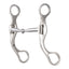 Classic Equine Straight Shank Bit featuring a 6-inch smooth jointed snaffle mouthpiece and polished stainless steel swept-back shanks. This gentle control leverage bit is designed for precise communication, making it ideal for Western riding and horse training. The durable, high-quality silver equestrian tack includes the Classic Equine logo etched on the shank for a professional finish. Perfect for riders seeking a mild, effective transition bit.