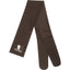 Classic Equine Tail Bag in rich chocolate brown. This essential horse grooming accessory features a three-tube design to keep horse tails clean, tangle-free, and protected from breakage. Crafted from soft, stretchy lycra fabric, it includes a white Classic Equine logo patch for a professional look. Perfect for horse shows or daily tail protection to promote healthy hair growth and maintenance.