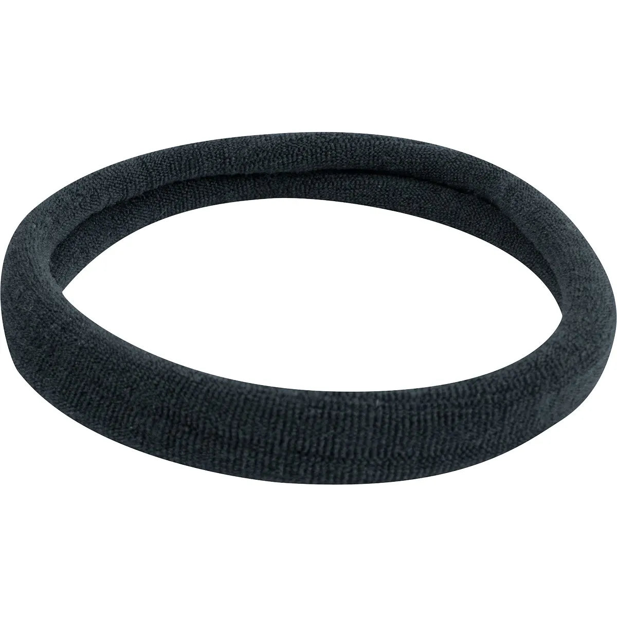 Classic Equine black tail braiding band featuring a soft, non-snagging fabric cover over a durable elastic core. Ideal for secure and professional horse mane and tail braiding, these grooming bands offer a gentle hold for horse shows or daily styling. Sleek and versatile black finish for a neat equestrian look, perfect for horse owners looking for high-quality, long-lasting grooming accessories.