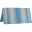 Classic Equine Western Show Saddle Blanket in Coffee Blue. This premium USA-made handwoven wool saddle pad features a vibrant geometric pattern with shades of turquoise, royal blue, white, and grey. Designed for durability and style, it’s the perfect horse tack accessory for western horse shows, ranch riding, and performance events. A high-quality, elegant addition to any rider's collection.