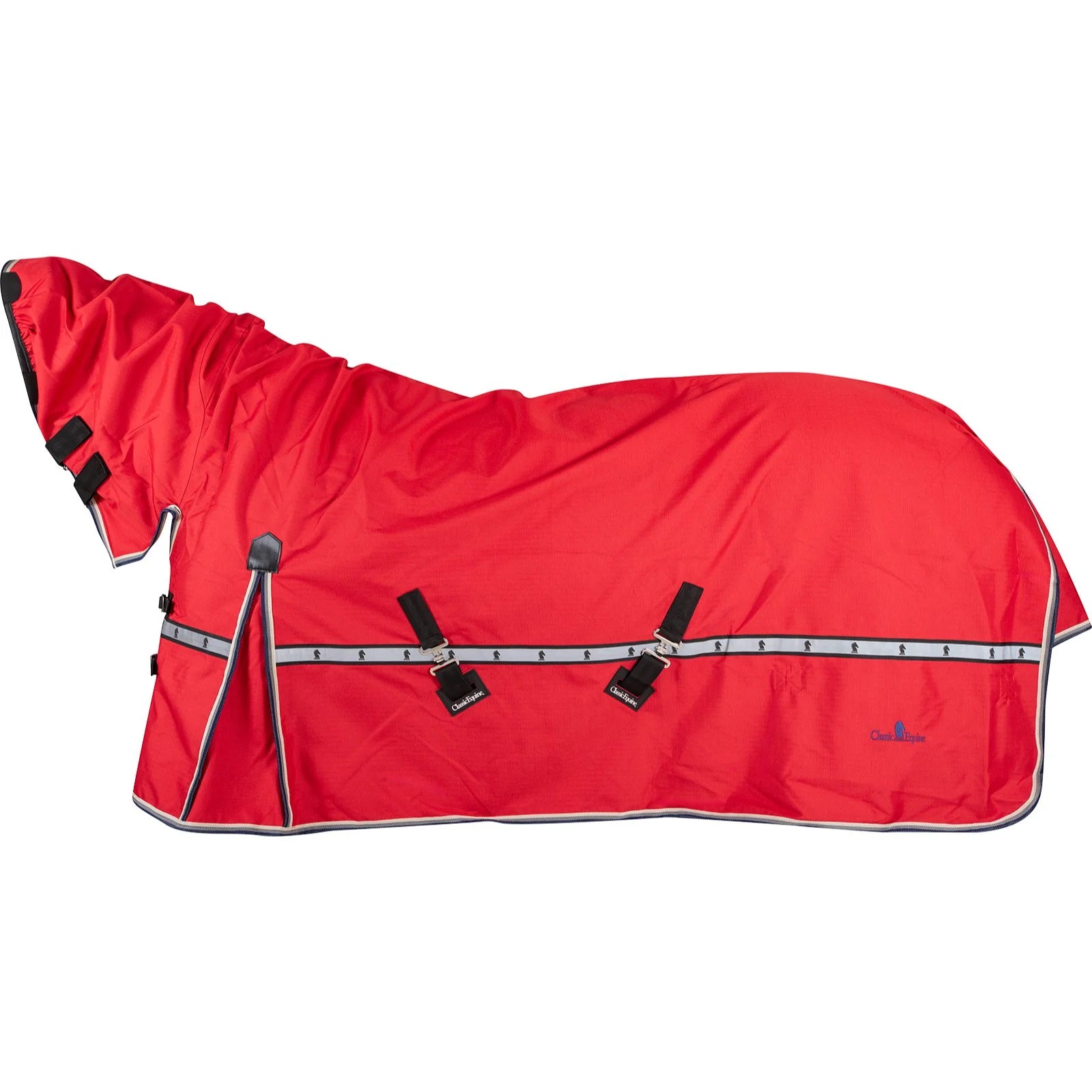 Classic Equine Windbreaker Turnout Sheet with Hood - Waterproof & Breathable Protection - Multiple Sizes