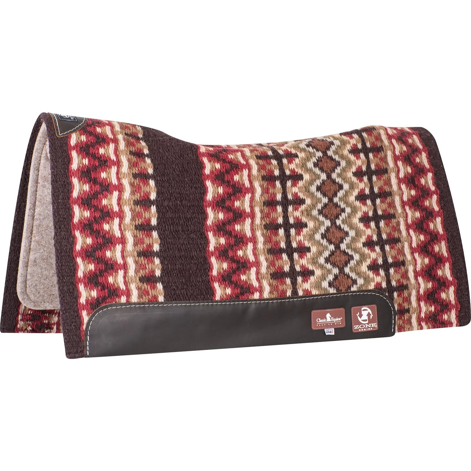 Classic Equine Zone Blanket Top Saddle Pad - Impact Protection & Pressure Relief