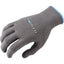 Classic Rope Company Grey Rattler Horse Equine Roping Glove featuring a durable grey knit body with a light blue wrist cuff and the white Rattler logo. Perfect for team roping, calf roping, and horseback riding, this high-performance equestrian gear provides superior grip and hand protection for competitive rodeo or ranch work. Designed for a snug, flexible fit, these roping gloves come in a pack of six for long-lasting use.