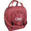 Classic Rope Super Deluxe Rope Bag in rust. This durable rodeo rope organizer features a spacious main compartment, a front zip pocket with the "Classic" logo, and mesh side storage. Designed for western athletes, it includes dual carry handles with a buckle closure and an adjustable padded shoulder strap for comfort. Ideal for keeping competition ropes clean, organized, and protected on the road.