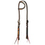 Weaver Leather Turquoise Cross Floral Buckstitch 5/8" Headstall