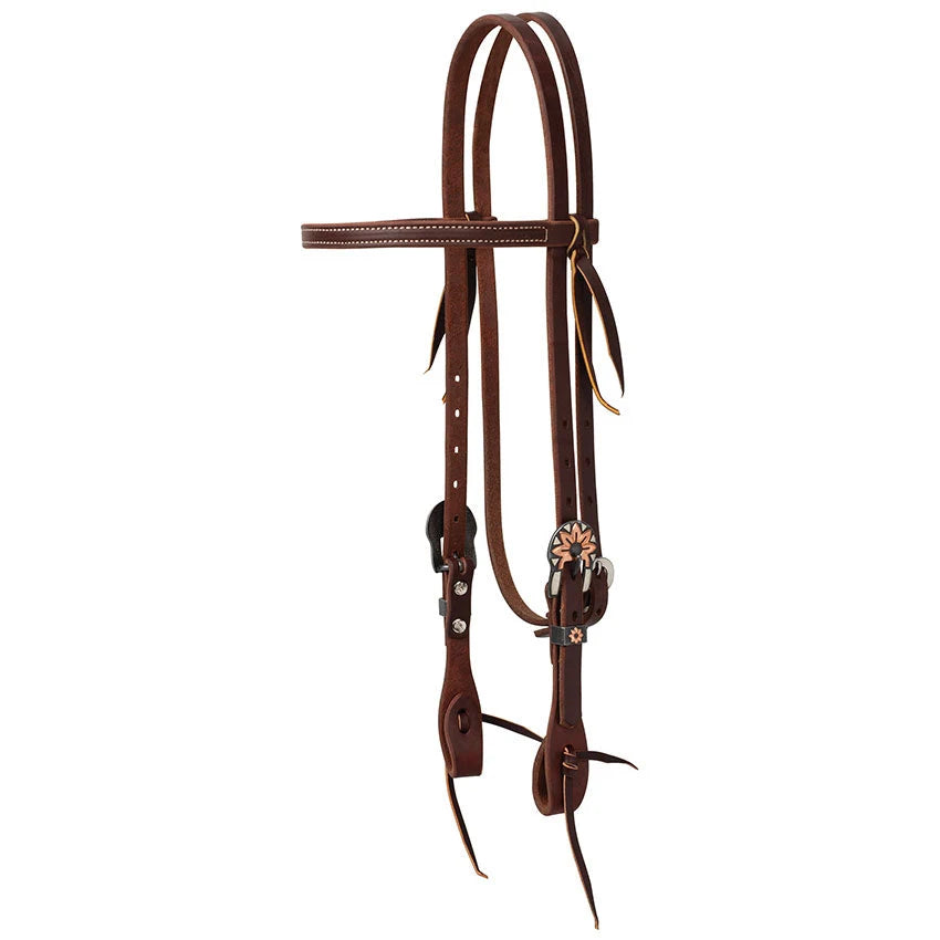 Weaver Leather Working Tack Headstalls with Designer Buckles