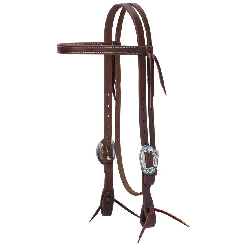 Weaver Leather Working Tack Headstalls with Designer Buckles
