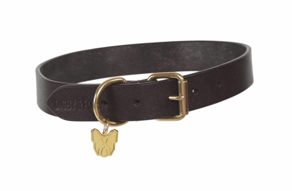 Digby & Fox Flat Leather Dog Collar