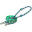 Eco-friendly bamboo barrel reins for horses featuring a vibrant green and purple braided design. These durable equestrian reins include sturdy silver swivel snap clips, adjustable conway buckles, and integrated knots for a secure, comfortable grip. A sustainable and stylish choice for barrel racing or trail riding, offering superior control and a pop of color for your horse tack collection.
