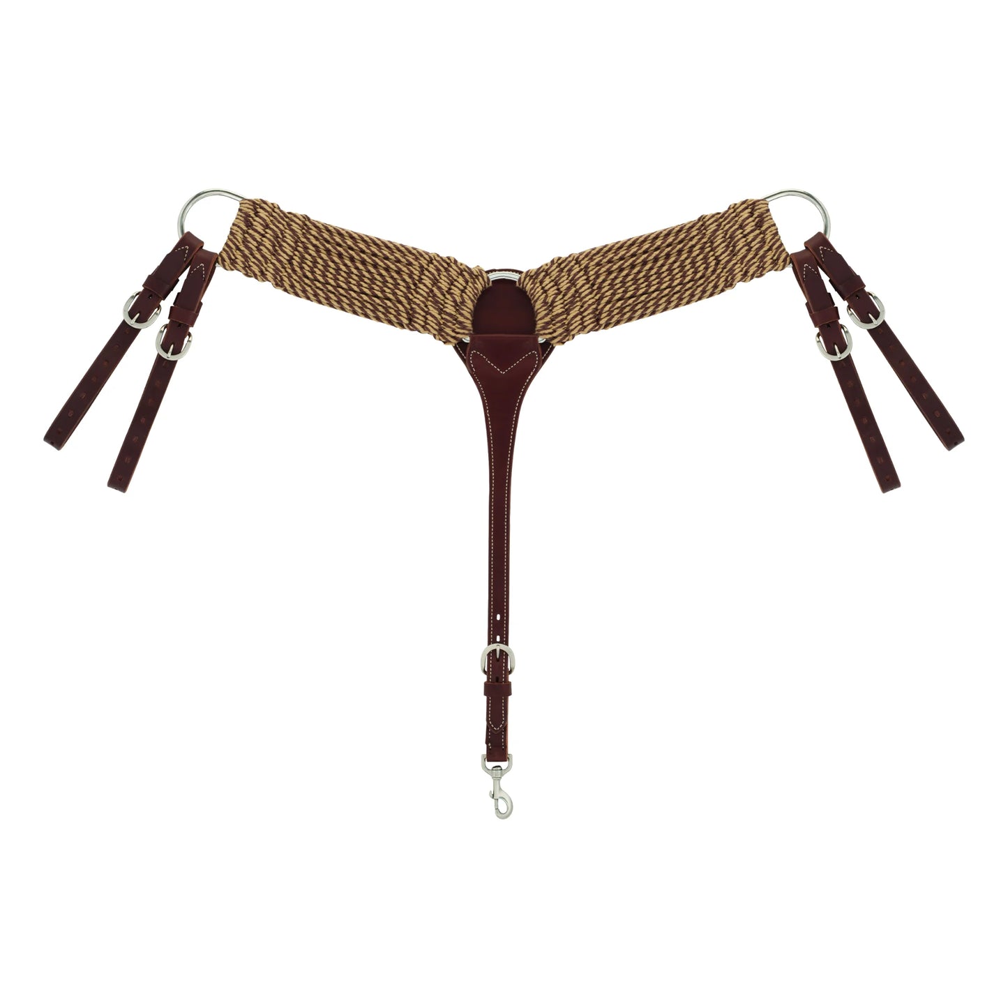 Weaver EcoLuxe Sustainable Organic Bamboo Roper Breast Collar - Average Horse Size - Stainless Steel Hardware