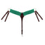 Weaver EcoLuxe Sustainable Organic Bamboo Roper Breast Collar - Average Horse Size - Stainless Steel Hardware