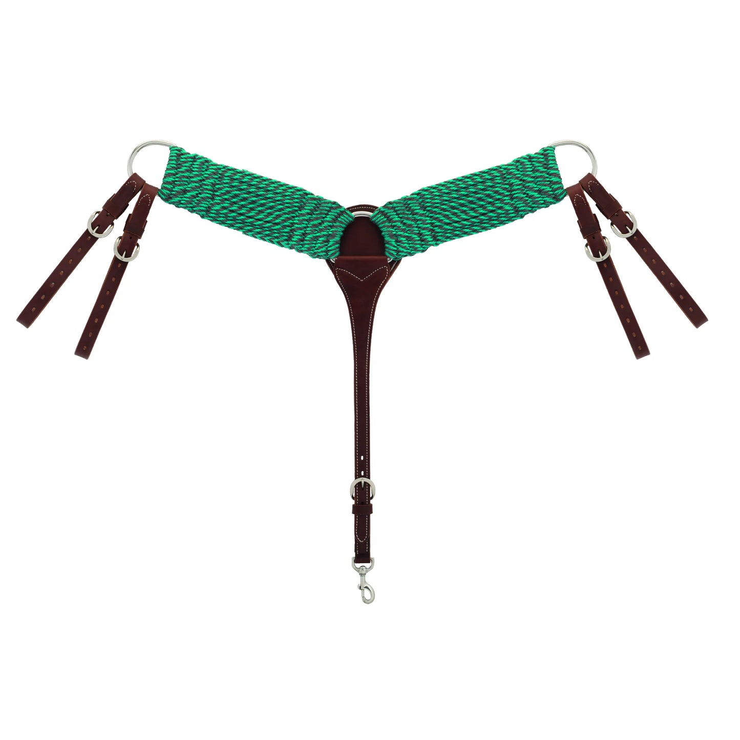 Weaver EcoLuxe Sustainable Organic Bamboo Roper Breast Collar - Average Horse Size - Stainless Steel Hardware