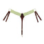 Weaver EcoLuxe Sustainable Organic Bamboo Roper Breast Collar - Average Horse Size - Stainless Steel Hardware