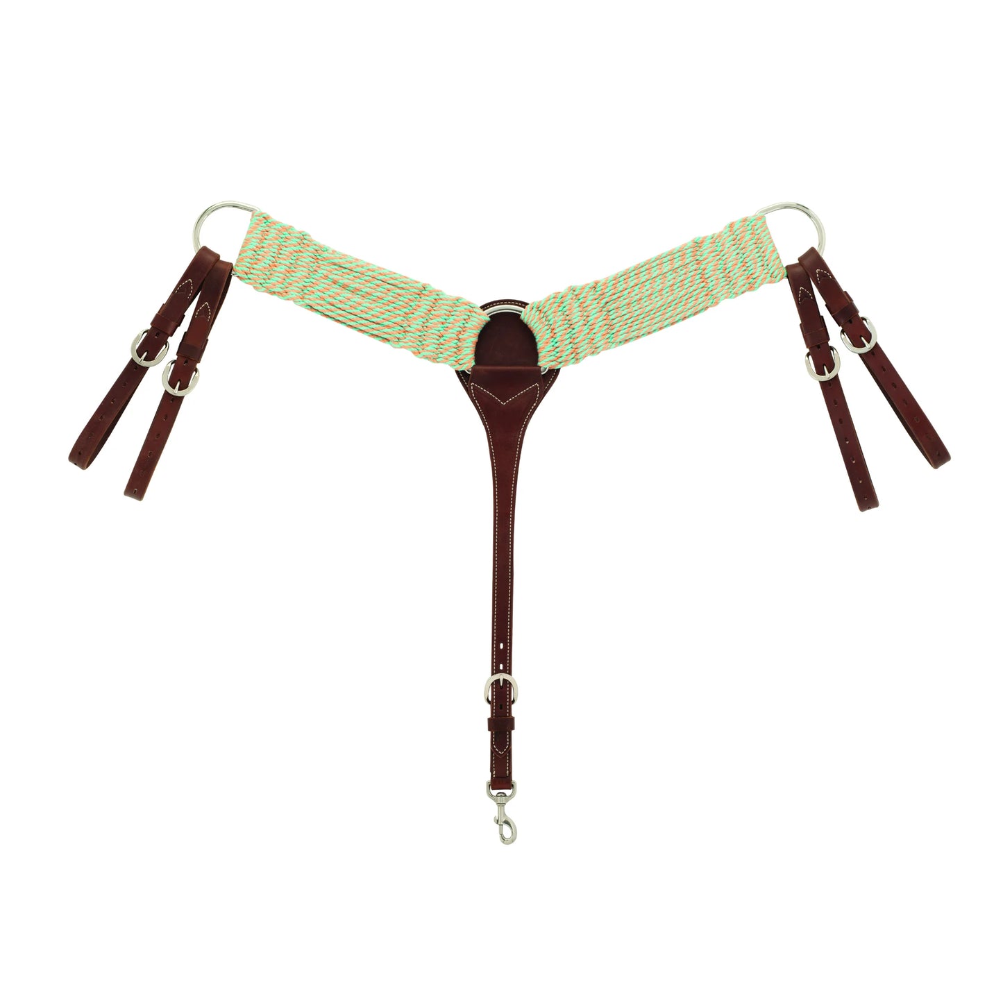 Weaver EcoLuxe Sustainable Organic Bamboo Roper Breast Collar - Average Horse Size - Stainless Steel Hardware